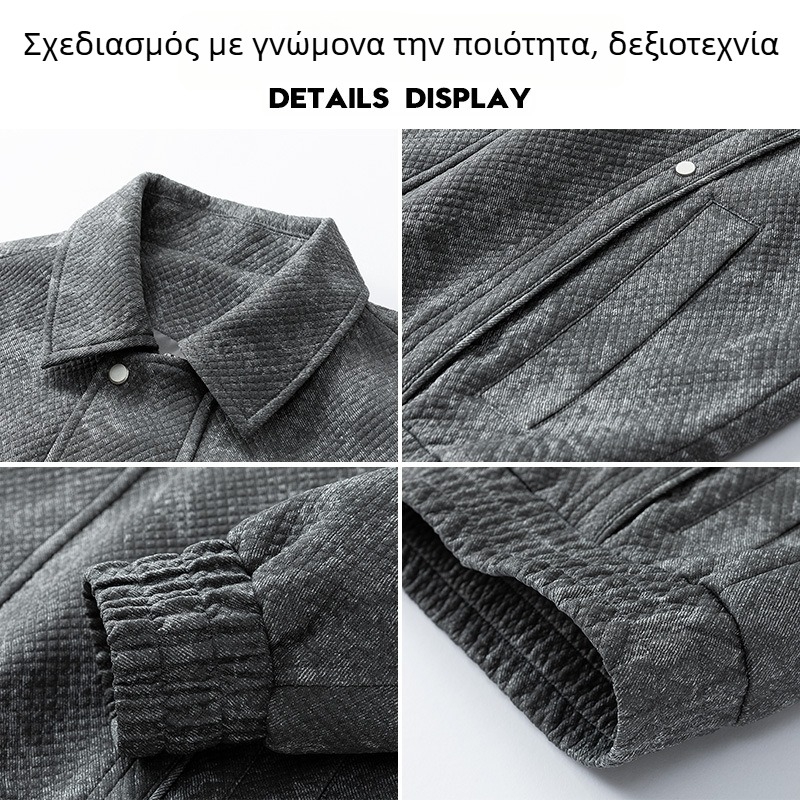Νέο ανδρικό μπουφάν τύπου πιλοτ για άνοιξη-φθινόπωρο, αμερικάνικου στυλ high street, με πέτο, ευέλικτο καθημερινό παλτό