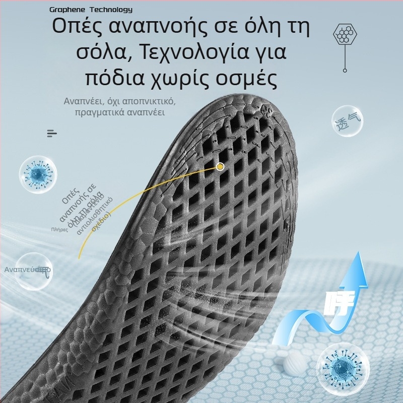PU ανυψωτική πάτος παπουτσιών για άνδρες και γυναίκες, διαπνέων, απορρόφηση ιδρώτα, έλεγχος οσμών, υπερ-μαλακός, απορρόφηση κραδασμών, αόρατος πλήρης πάτος