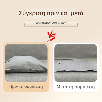 Χειροκυλιόμενη σακούλα κενού συμπίεσης, με παχύ ύφασμα, για ταξίδια και μετακομίσεις, αποθήκευση ρούχων