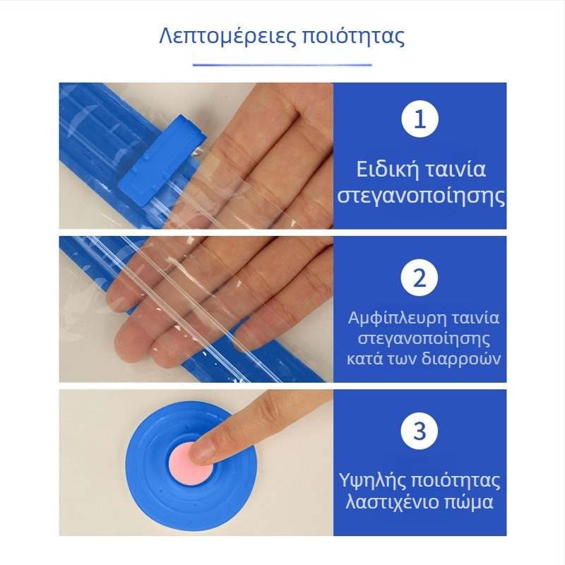 Διαφανείς σακούλες κενού αποθήκευσης για ρούχα και παπλώματα, παχύτερες και μεγαλύτερες, με αντλία, σε ποικιλία μεγεθών