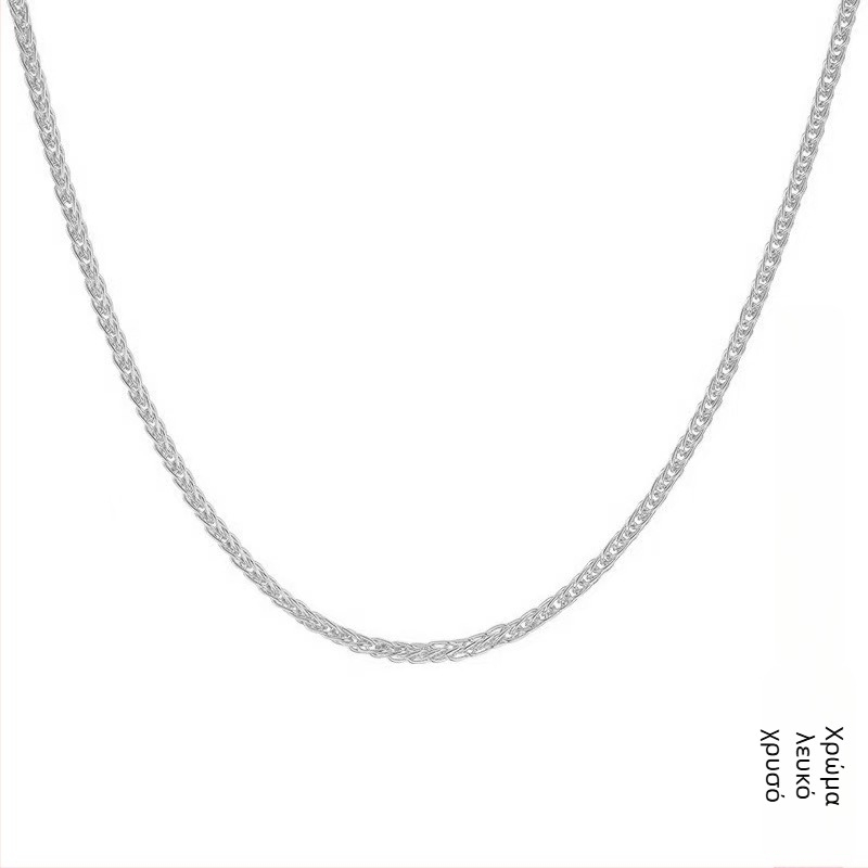 1,5 mm γεωμετρική αλυσίδα κλοβικής, μήκος 40–45 cm, γυναικείο κολιέ