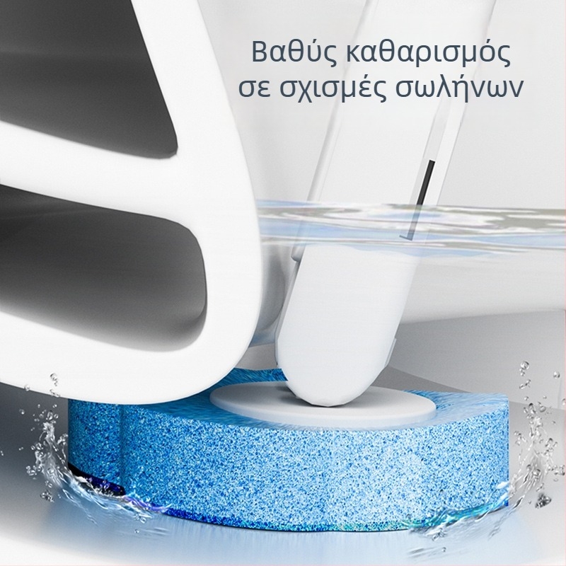 Μίας χρήσης βούρτσα τουαλέτας για οικιακή χρήση, επιτοίχια εγκατάσταση, με αντικαταστάσιμη κεφαλή βούρτσας