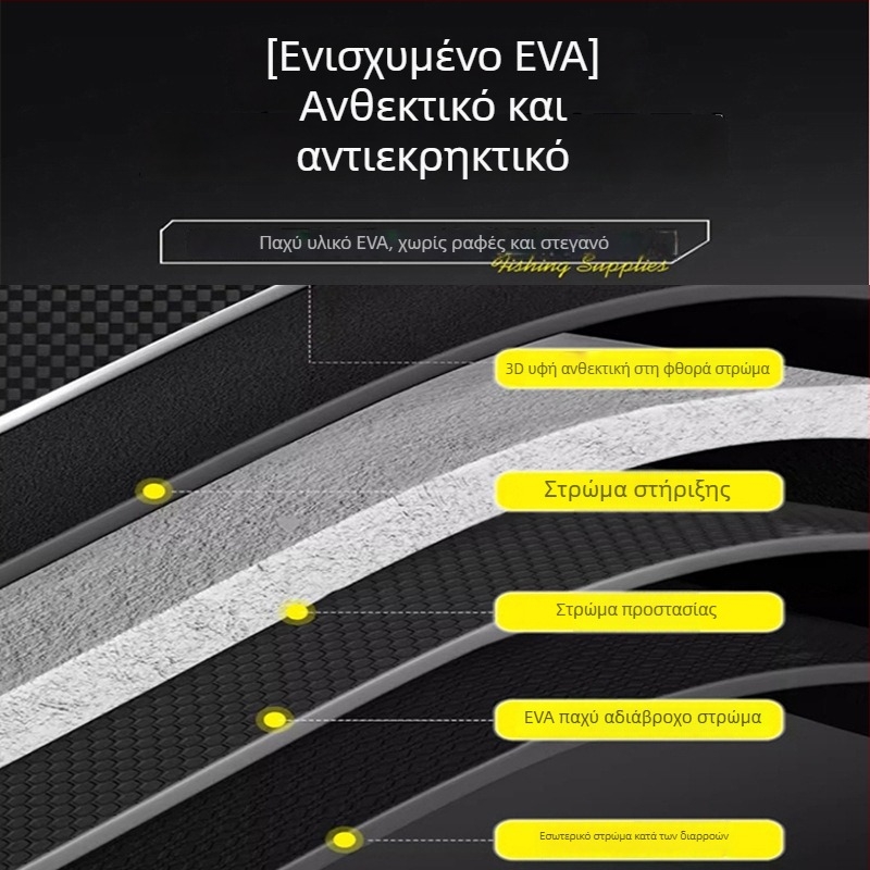 Ελαφριά ανθρακονήματα πολυλειτουργική θήκη ψαρέματος με κάδο για ζωντανά ψάρια και εξοπλισμό ραφτ-ψαρέματος