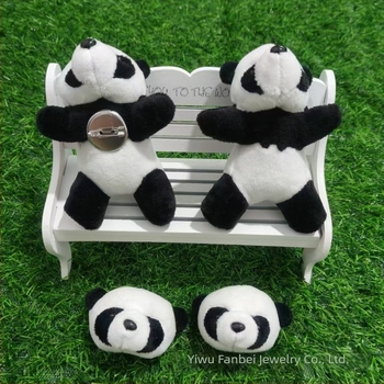 Γλυκό λούτρινο panda μπρελόκ, κρεμαστό για σακίδιο, πολυχρηστικό αξεσουάρ, δώρο γενεθλίων