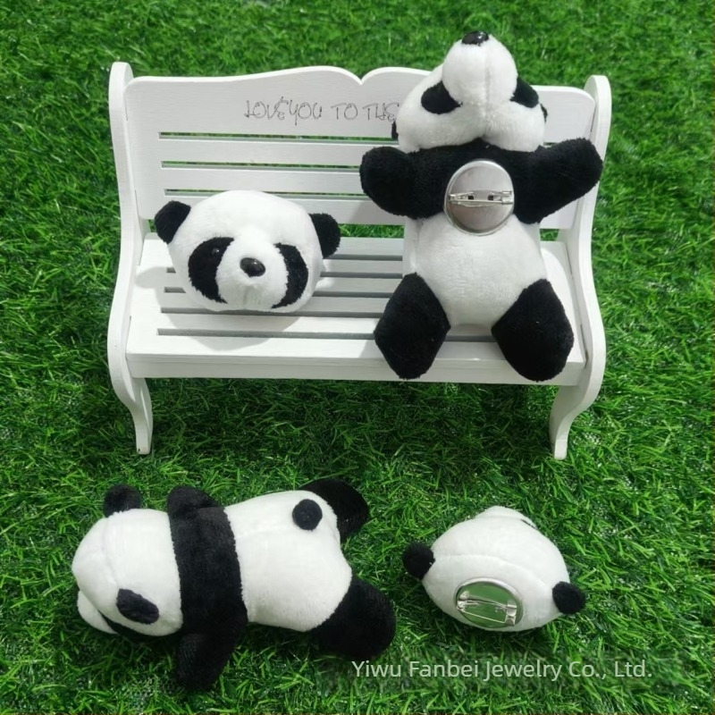 Γλυκό λούτρινο panda μπρελόκ, κρεμαστό για σακίδιο, πολυχρηστικό αξεσουάρ, δώρο γενεθλίων