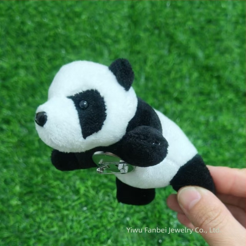 Γλυκό λούτρινο panda μπρελόκ, κρεμαστό για σακίδιο, πολυχρηστικό αξεσουάρ, δώρο γενεθλίων