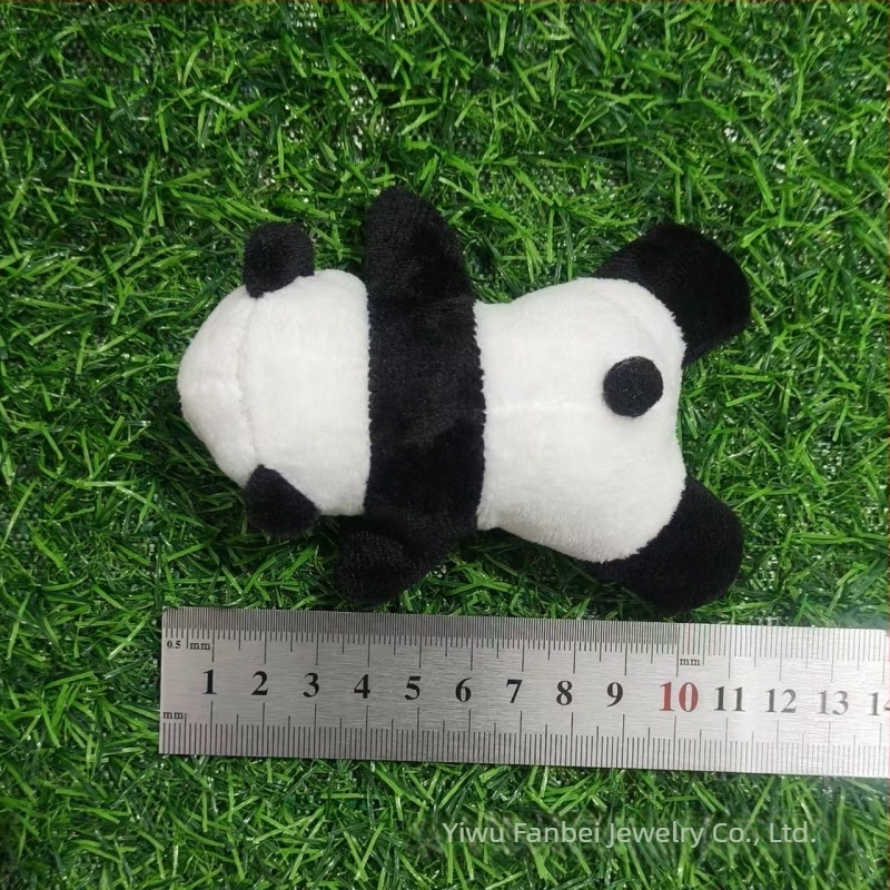 Γλυκό λούτρινο panda μπρελόκ, κρεμαστό για σακίδιο, πολυχρηστικό αξεσουάρ, δώρο γενεθλίων