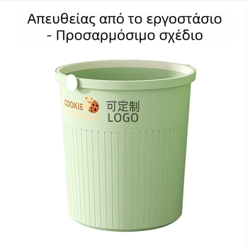 Πλαστικός κάδος απορριμμάτων σε κρεμ απόχρωση, ανοικτό επάνω, 12 L, οικιακή χρήση