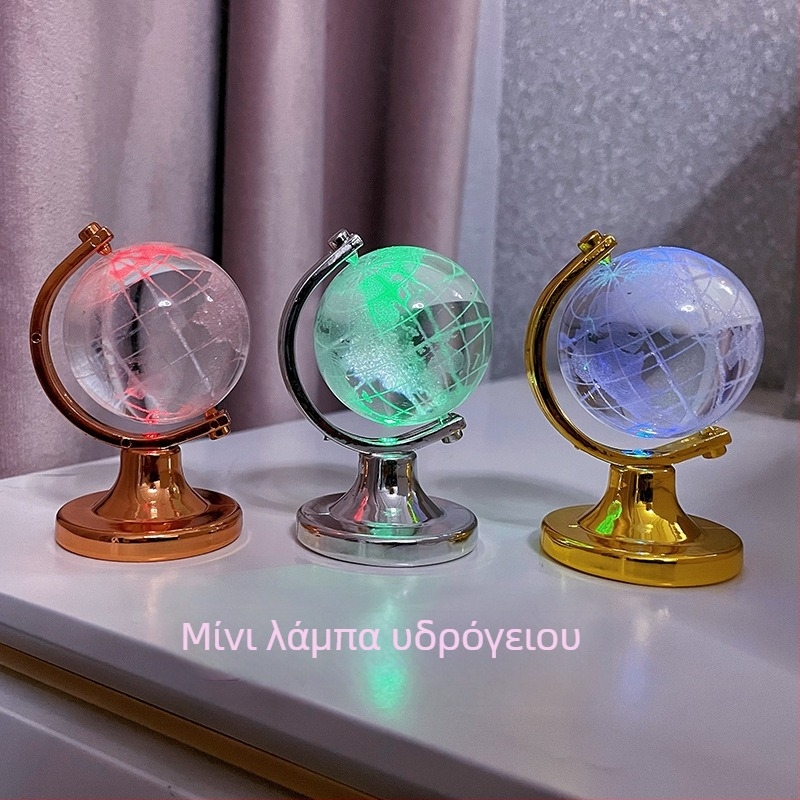Κρυστάλλινο διακοσμητικό με LED φως σε σφαιρικό σχήμα, για γραφείο ή υπνοδωμάτιο — δώρο για συμμαθητές, καθηγητές και καλές φίλες