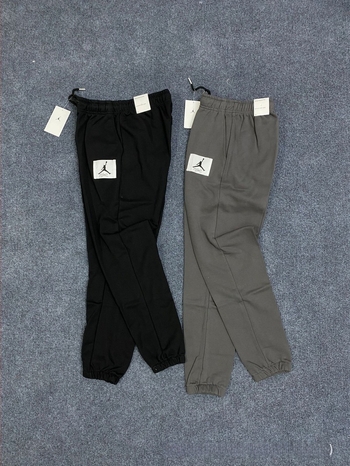 Ανδρικοί joggers από terry βαμβάκι, φαρδιά γραμμή, με κορδόνι στη μέση, μανσέτες στους αστραγάλους, άνοιξη-φθινοπωρο