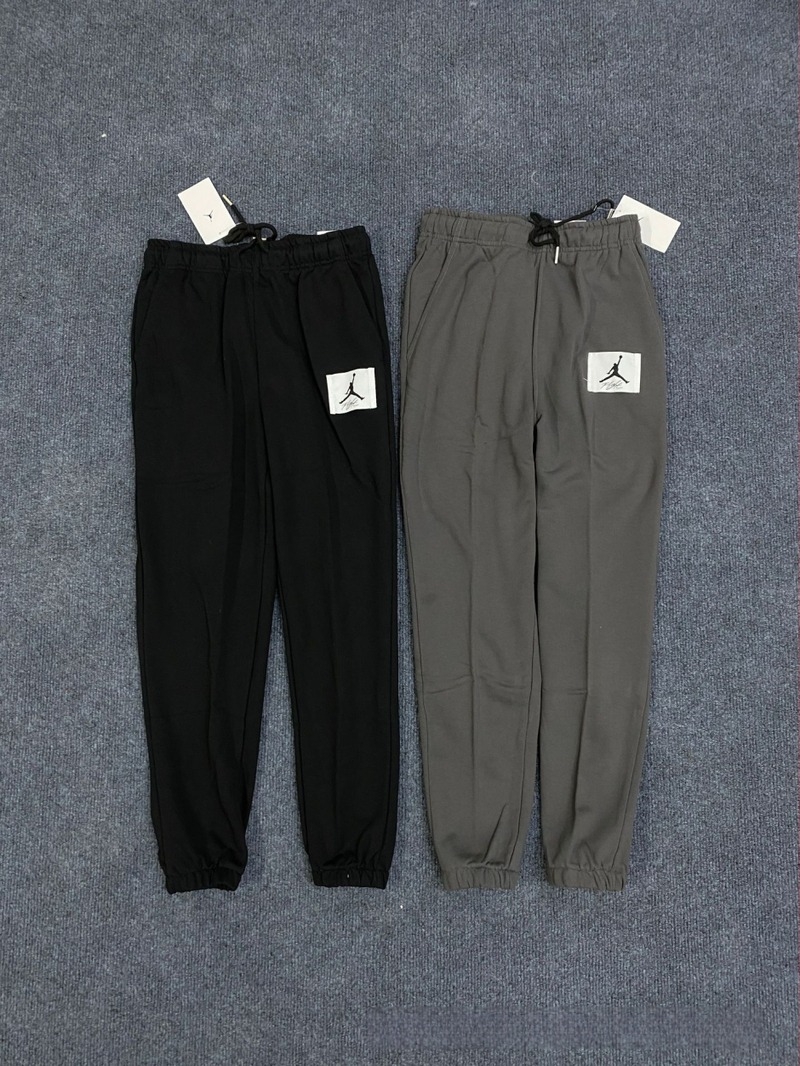 Ανδρικοί joggers από terry βαμβάκι, φαρδιά γραμμή, με κορδόνι στη μέση, μανσέτες στους αστραγάλους, άνοιξη-φθινοπωρο