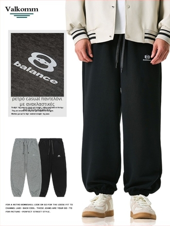 Laike ανδρικά παντελόνια άνοιξης casual, jogger παντελόνια για υπαίθρια σπορ, χαλαρή γραμμή, μεγάλο μέγεθος