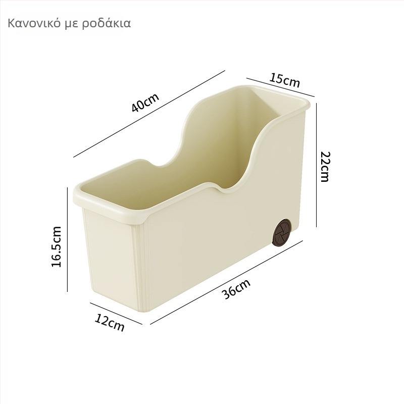 Κουτί αποθήκευσης με τροχάκια για κουζίνα, οργάνωση κατσαρολών και καπακιών, ράφι μπαχαρικών για πάγκο και ντουλάπι
