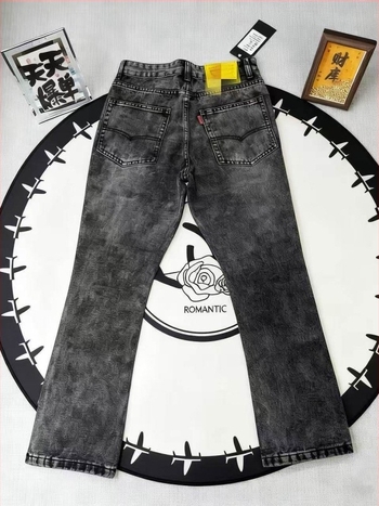 Ανδρικά τζιν από denim σε αμερικάνικο στυλ, χαλαρή ίσια γραμμή, vintage streetwear, 2026 άνοιξη-καλοκαίρι