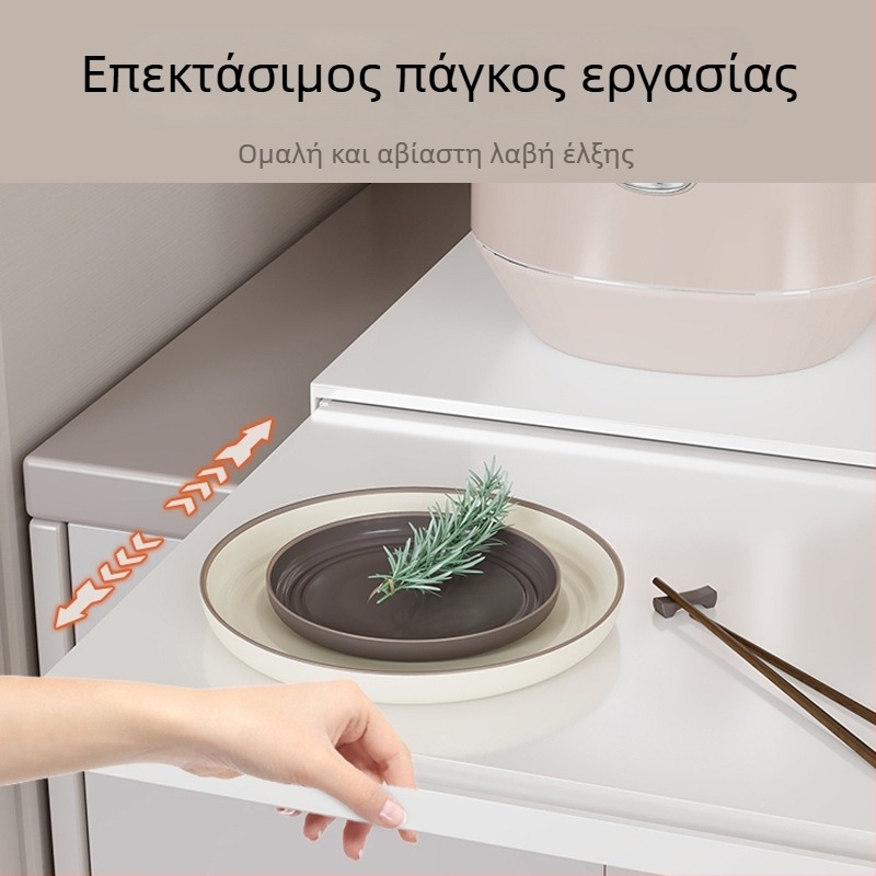 Τηλεσκοπικό ράφι αποθήκευσης για τον πάγκο κουζίνας – Οργανωτής κατσαρολών και πιάτων, Πολυλειτουργικός επεκτεινόμενος εργασιακός πάγκος, Με ανθεκτική κατασκευή