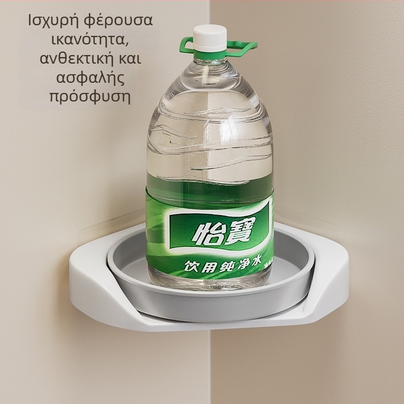 Κινούμενο γωνιακό ράφι κουζίνας για μπαχαρικά, τοίχο-εγκατάσταση, 2-επιπέδων ABS οργανωτής αποθήκευσης