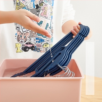 Κρεμάστρα ρούχων σε σχήμα ψαριού, πολλαπλών χρήσεων, με επίστρωση καουτσούκ, ανθεκτική σε παραμόρφωση, χωρίς ίχνη, προστασία ώμων