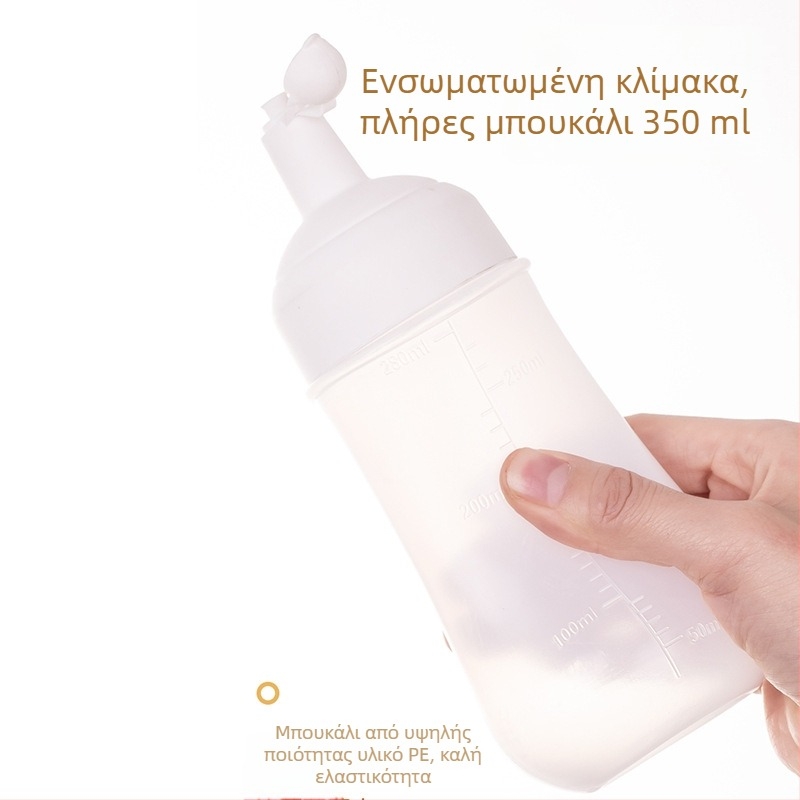Μπουκάλι συμπίεσης για σάλτσα με κλίμακα, κουζίνα, ντοματοσαλάτα, με ετικέτα, κατάλληλο για τρόφιμα