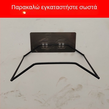 Επιτοίχιο ράφι νιπτήρα χωρίς διάτρηση με ισχυρούς κολλητικούς γάντζους για μπάνιο και κουζίνα