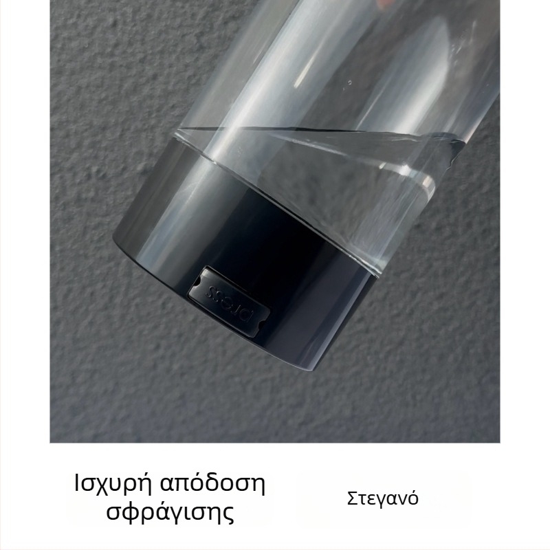 550 ml Honeypot βάζο με μαύρο καπάκι και διαφανές σώμα, ανθεκτικό στην υγρασία για τσάι και τρόφιμα, πλαστικό PS