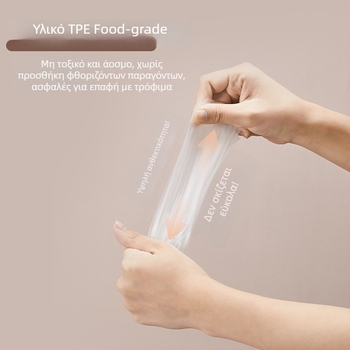 Διάφανα, μιας χρήσης γάντια PE, παχύτερα, με σύστημα εξαγωγής, για κουζίνα, οικιακές εργασίες, βαφή μαλλιών, συμβατά με οθόνη αφής, ανθεκτικά σε λίπος