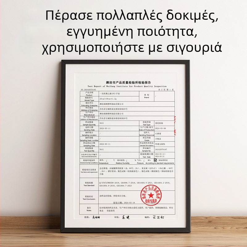 Γάντια μίας χρήσης από PE πλαστικό, συσκευασία 100 τεμαχίων, διαφανή, ένα μέγεθος για όλους, για οικιακή και επαγγελματική χρήση