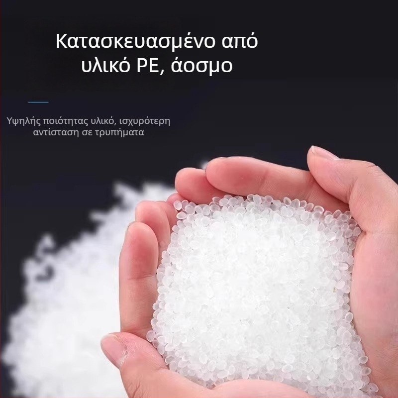 Μαύρες επαναχρησιμοποιούμενες οικιακές σακούλες απορριμμάτων με λαβές, μεσαίο–μεγάλο μέγεθος, στυλ γιλέκα για την κουζίνα