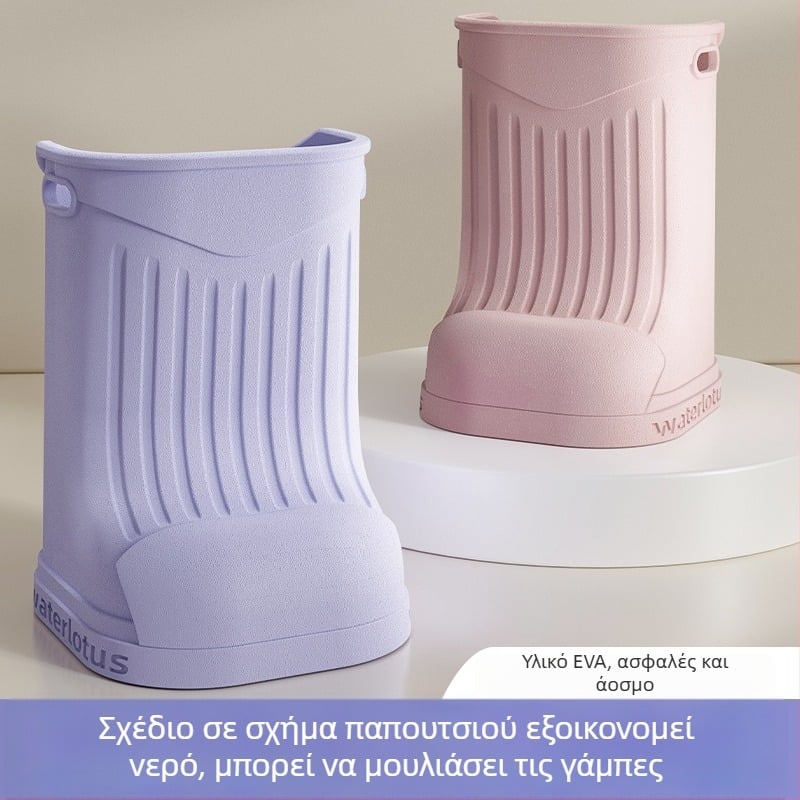 Langcheng EVA κάδος ποδιών για μπάνιο, μέχρι το γόνατο, βαθύς με σταθερή θερμοκρασία και εξοικονόμηση νερού