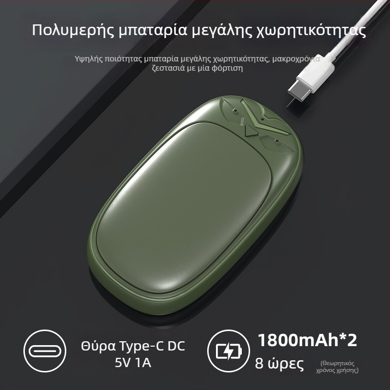 Φορητός επαναφορτιζόμενος θερμαντήρας χεριών υψηλής θερμοκρασίας, ανθεκτικός σε εκρήξεις, με διαχωριζόμενο μαγνητικό σχέδιο για τον χειμώνα