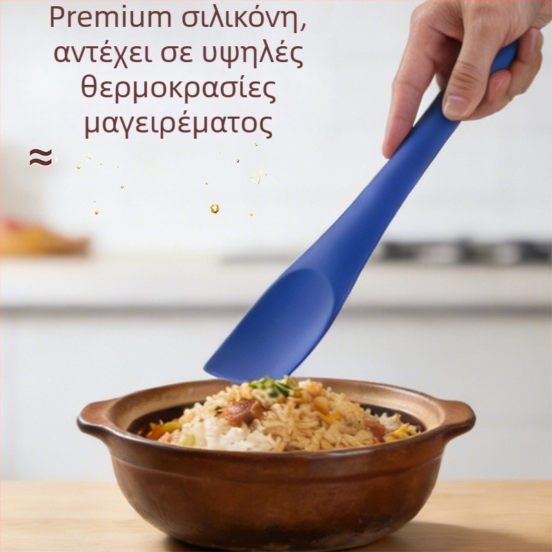 Ολοκληρωμένη σπατούλα σιλικόνης κουζίνας – για ψήσιμο και ανάμειξη κρέμας τούρτας, ανθεκτική σε υψηλές θερμοκρασίες