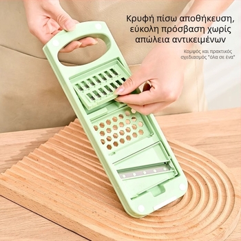 Ανοξείδωτος κοπτήρας λαχανικών, κόφτης πατάτας, πολυλειτουργικό εργαλείο κουζίνας, σπαστήρας σκόρδου