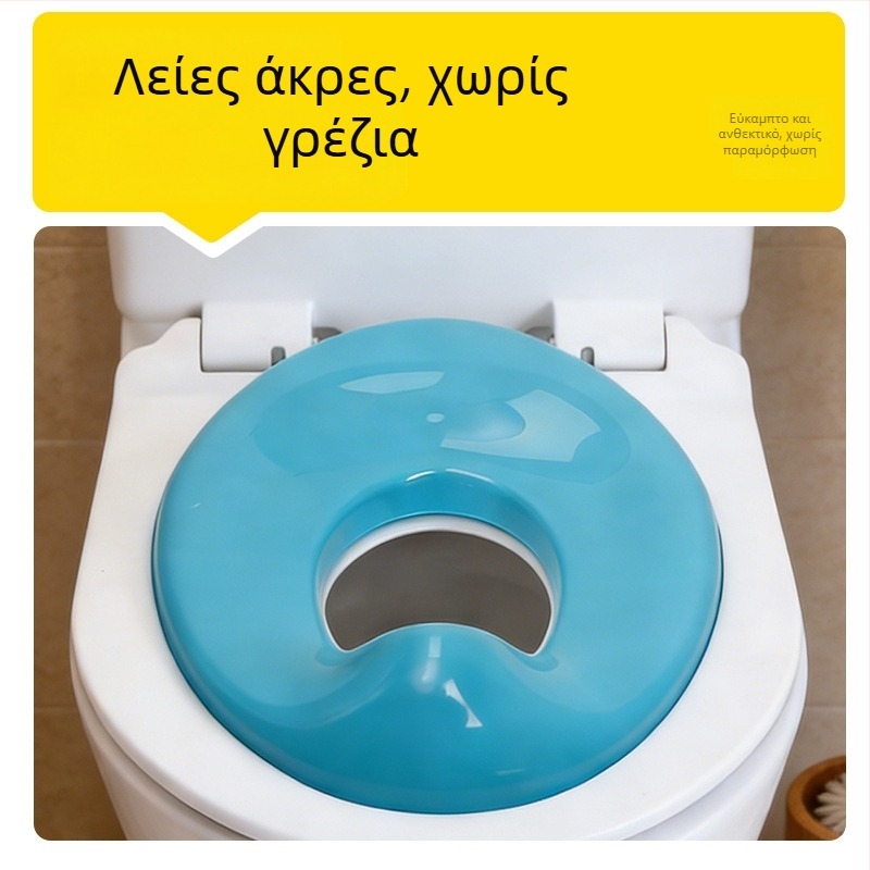 Παιδικό μη ολισθηρό πλαστικό κάλυμμα τουαλέτας – κόκκινο και γαλάζιο