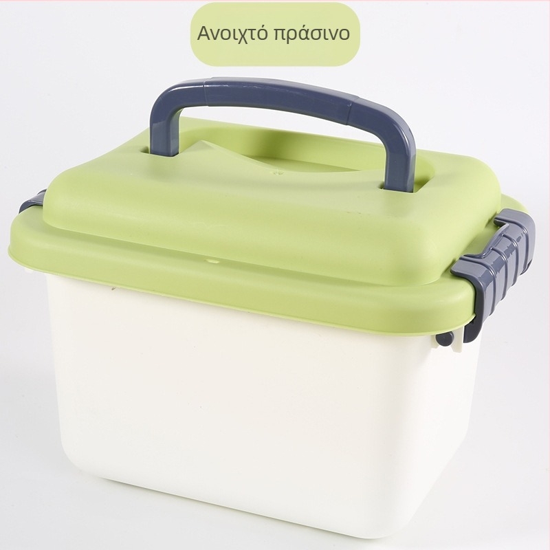 Μεγάλης χωρητικότητας πλαστικό κουτί αποθήκευσης για παιχνίδια και μικροαντικείμενα, φορητός οργανωτής