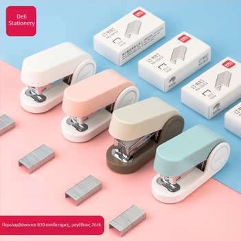 Deli TA201 Μίνι Stapler, Χωρητικότητα 20 Φύλλα, No.12 Staples, Συμπαγές Γραφείο Εργαλείο