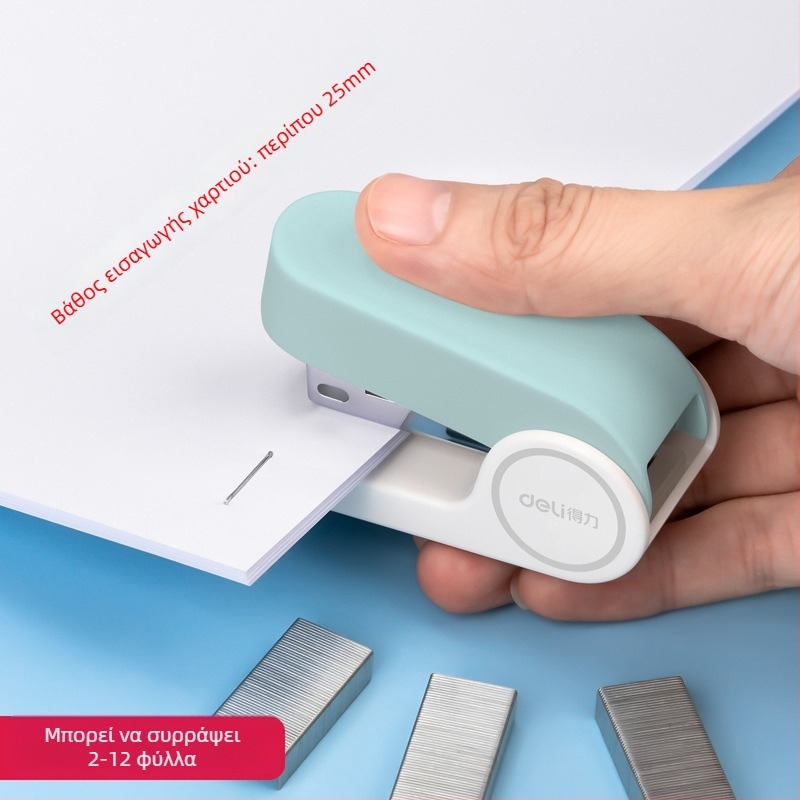 Deli TA201 Μίνι Stapler, Χωρητικότητα 20 Φύλλα, No.12 Staples, Συμπαγές Γραφείο Εργαλείο