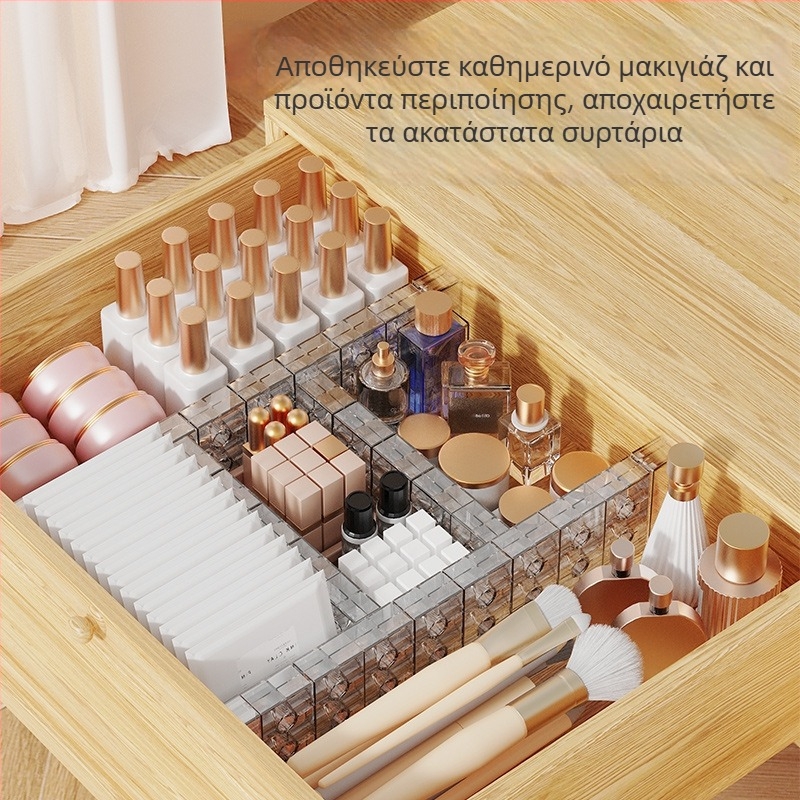 Γκαρνταρόμπα με διαχωριστικά ράφια για αποθήκευση, επιτραπέζιος οργανωτής