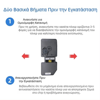 Κουτί σκόνης και συμβατή κασέτα τόνερ για εκτυπωτές TL-5353K/C/Y/M και GA3530/GA3531/GA3532/GA3533