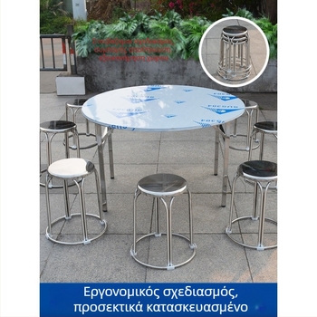 304 ανοξείδωτο σκαμπό, πάχος κατασκευής, για βιομηχανία/εργαστήριο, απλός μοντέρνος σχεδιασμός, υψηλό και χαμηλό ύψος, τετράγωνο και κυκλικό, οικιακή χρήση