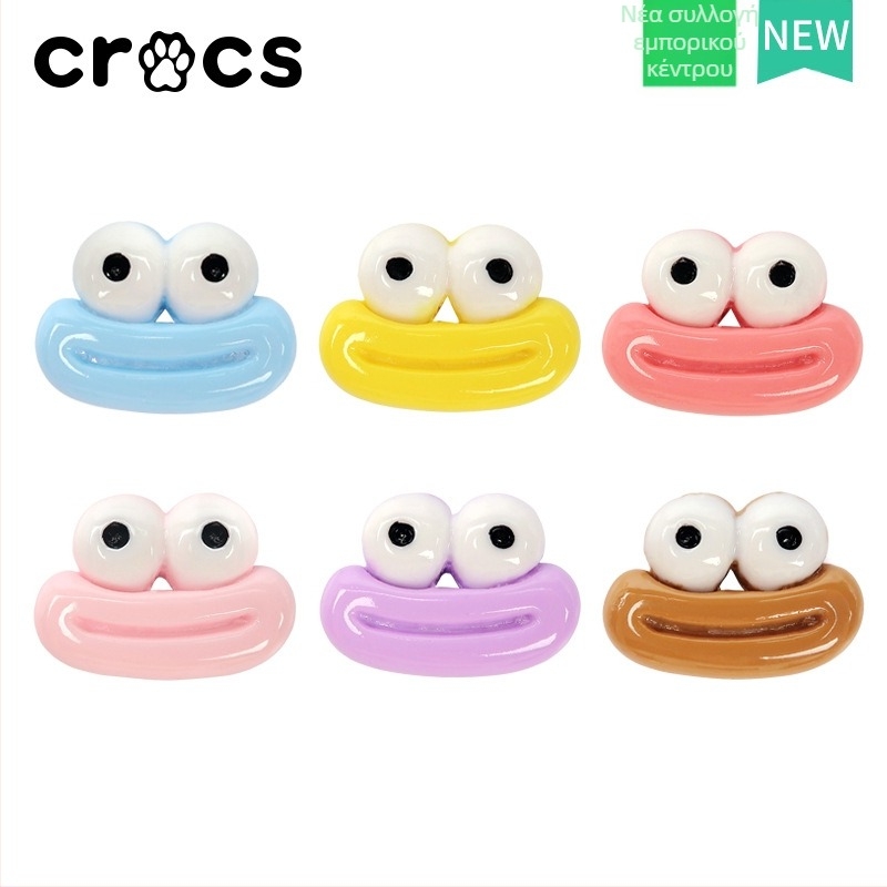 Αξεσουάρ Crocs σε στυλ πάπιας με φιόγγο, κούμπωμα και λουλούδι – εξαρτήματα DIY κινούμενων σχεδίων