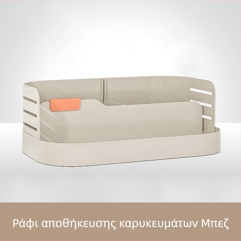 Διόροφο Ράφι Καρυκευμάτων για Πάγκο Κουζίνας με Κλειστά Βάζα Λάδι, Αλάτι, Σάλτσες και Ξύδι