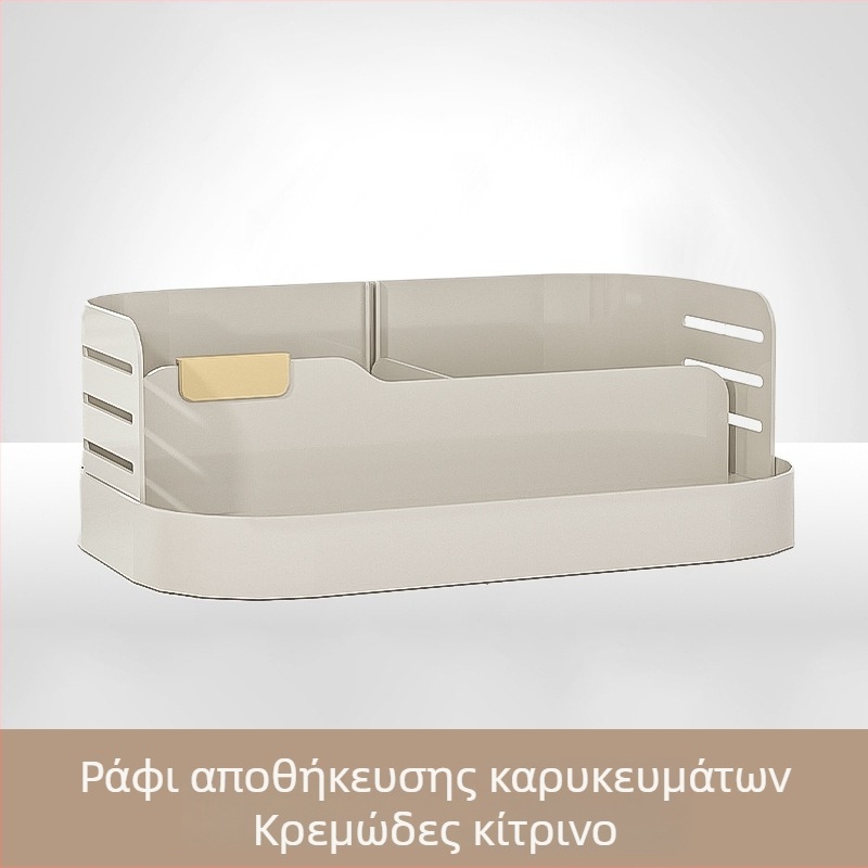 Διόροφο Ράφι Καρυκευμάτων για Πάγκο Κουζίνας με Κλειστά Βάζα Λάδι, Αλάτι, Σάλτσες και Ξύδι
