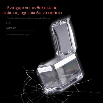 Ακρυλικό κουτί μπαχαρικών για την κουζίνα με διαχωρισμένα διαμερίσματα – πλαστικά δοχεία αποθήκευσης μπαχαρικών, σετ