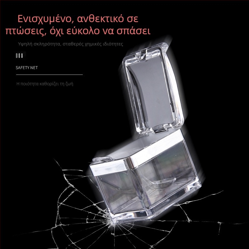 Ακρυλικό κουτί μπαχαρικών για την κουζίνα με διαχωρισμένα διαμερίσματα – πλαστικά δοχεία αποθήκευσης μπαχαρικών, σετ