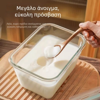 Κλειστό γυάλινο βάζο για αποθήκευση χοιρινού λίπους με καπάκι, κατάλληλο για οικιακή κουζίνα, ασφαλές για ψυγείο, μεγάλη χωρητικότητα, ανθεκτικό στη θερμότητα από borosilikat γυαλί, 2,1–3 L