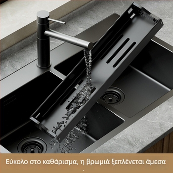 Ράφι κουζίνας χωρίς διάτρηση για μπαχαρικά, πολυλειτουργική αποθήκευση με τοίχο και ράφι στράγγισης για κουζίνα και μπάνιο