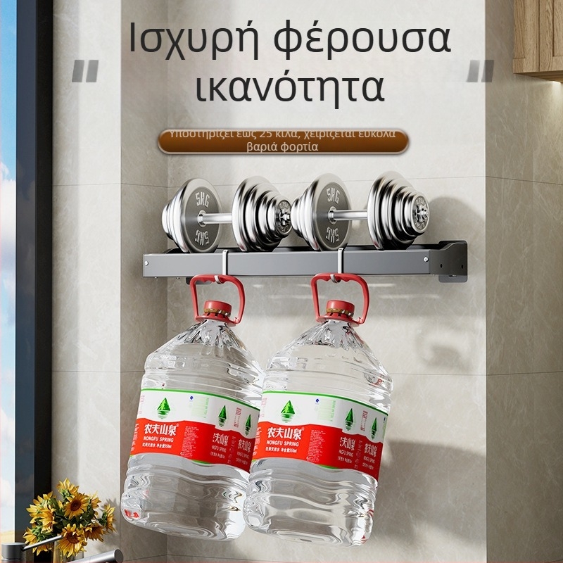 Ράφι κουζίνας χωρίς διάτρηση για μπαχαρικά, πολυλειτουργική αποθήκευση με τοίχο και ράφι στράγγισης για κουζίνα και μπάνιο
