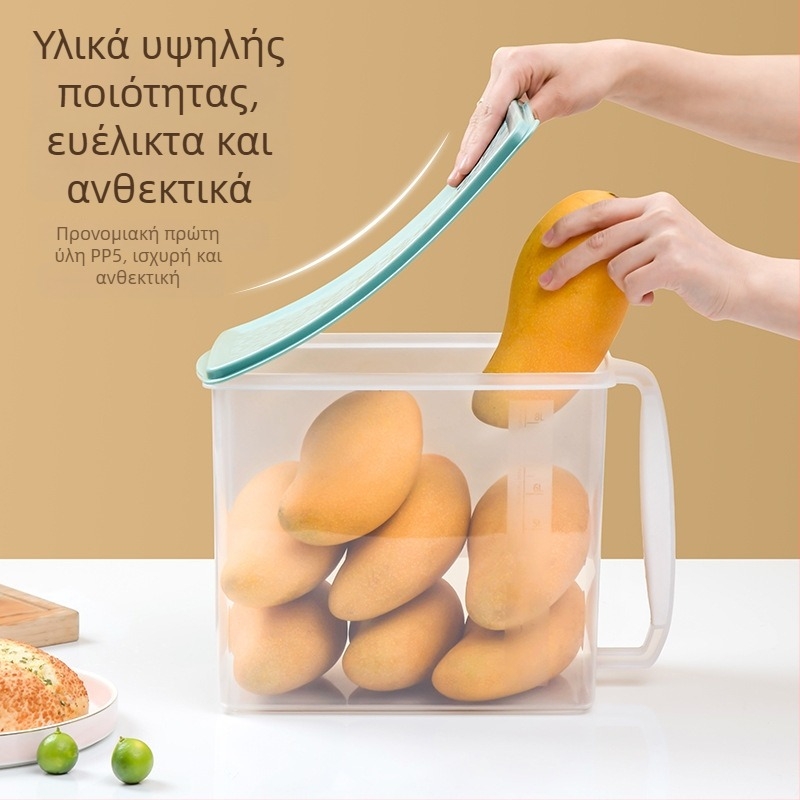 Πλαστικό δοχείο αποθήκευσης δημητριακών και οσπρίων με σφραγιζόμενο καπάκι – οργάνωση κουζίνας και ψυγείου