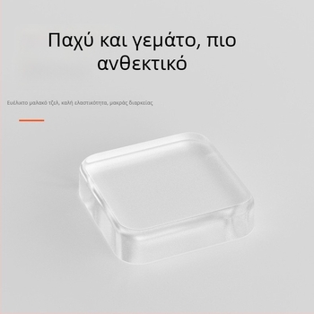 PU προστατευτικό μαξιλαράκι πόρτας με αυτοκόλλητο, διαφανές προστατευτικό για χειρολαβή και κλείσιμο πόρτας, πλένεται
