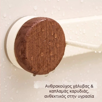 Κρεμαστός τοίχου ρολού χαρτιού κουζίνας, χωρίς διάτρηση, με πολλαπλές ράβδους αποθήκευσης για μεμβράνη και σακούλες