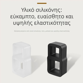 Διαφανής TPE stopper για πόρτες, με buffer για τη λαβή της πόρτας, μαξιλαράκι αντικρούσεων, προστασία από τον άνεμο